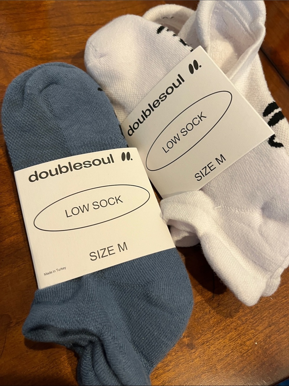NWT Doublesoul Organic Cotton Low Sock Bundle  -  Size S/M